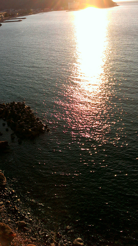 駿河湾の夕日b